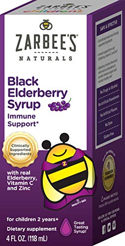 4-Oz Zarbee's Naturals Children's Black Elderberry Syrup for Immune Support $4.50 w/ S&S + Free S&H w/ Prime or $25+