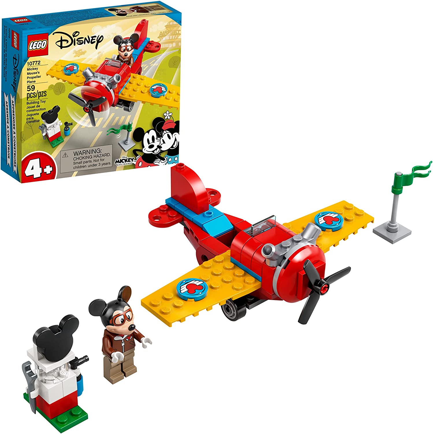 59-Pc LEGO Disney Mickey Mouse's Propeller Plane Building Playset $7 + Free S&H w/ Prime or $25+