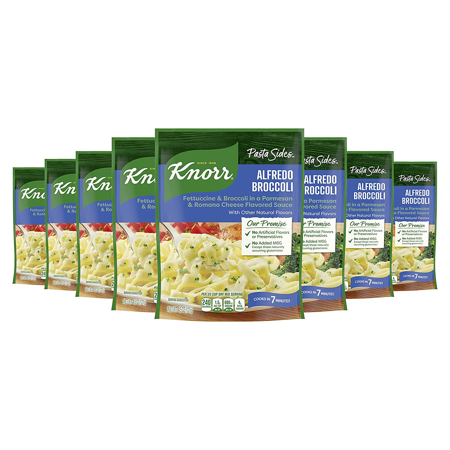 8-Pack Knorr Pasta Sides Dish (Alfredo Broccoli) $7.15 w/ S&S + Free S&H w/ Prime or $25+