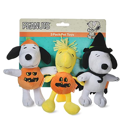 3-Count 6" Halloween Peanuts for Pets Snoopy & Woodstock Plush Dog Toys w/ Squeakers $4.72 ($1.57 Each) + Free S&H w/ Prime or $25+