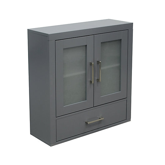 Studio 3B Hudson Bathroom Wall Cabinet (Grey) or Simply Essentials 1-Drawer Writing Desk (Black) $50 & More + Free Shipping
