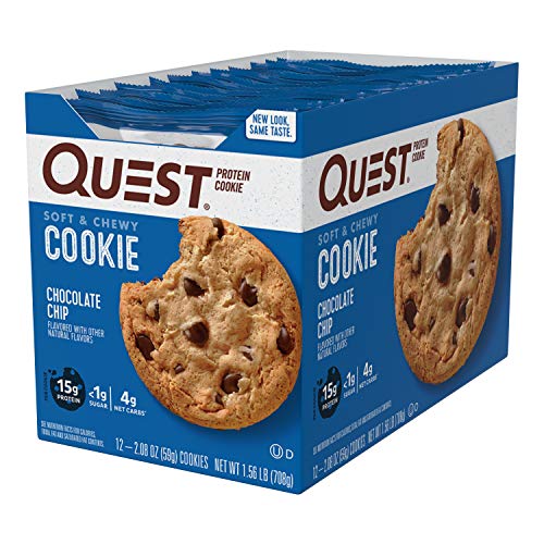 12-Count Quest Nutrition Chocolate Chip Protein Cookie $12.60 w/ S&S + Free S&H w/ Prime or $25+
