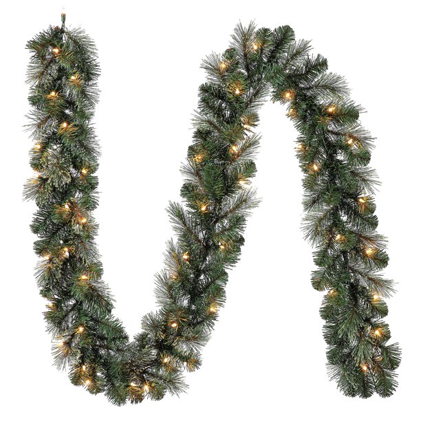 9' Holiday Time Cashmere Artificial Prelit Spruce Clear Incandescent Corded Garland (Green) $6.50 + Free Shipping w/ Walmart+ or $35+