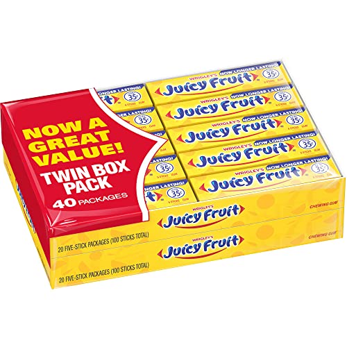 40-Pack 5-Stick Juicy Fruit Original Bubble Chewing Gum $5.15 w/ S&S + Free Shipping w/ Prime or $25+