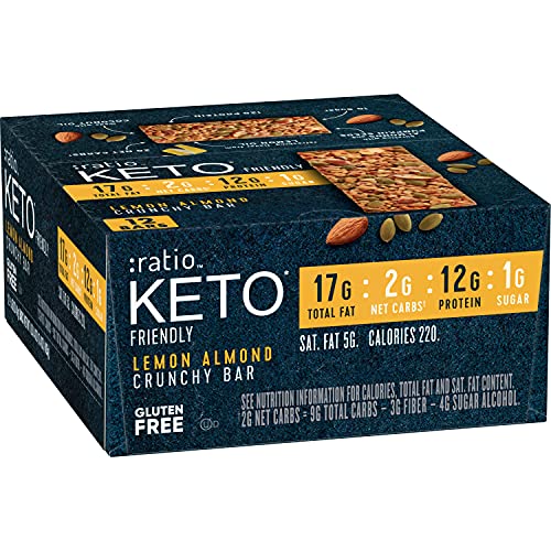 12-Count 1.45-Oz :ratio KETO Friendly Gluten Free Crunchy Bar (Lemon Almond) $15.05 w/ S&S + Free S&H w/ Prime or $25+