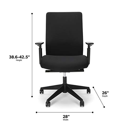 HON Basyx Biometryx Commercial-Grade Fabric Upholstered Task Chair (Black) $137 + Free Shipping