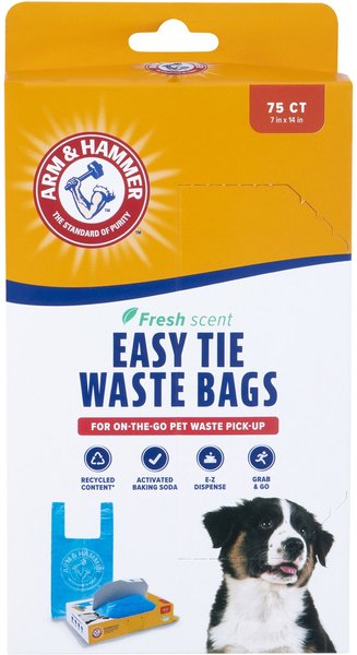 75-Count Arm & Hammer Easy Tie Waste Bags (Blue) $1.79 + Free S&H w/ Prime or $25+