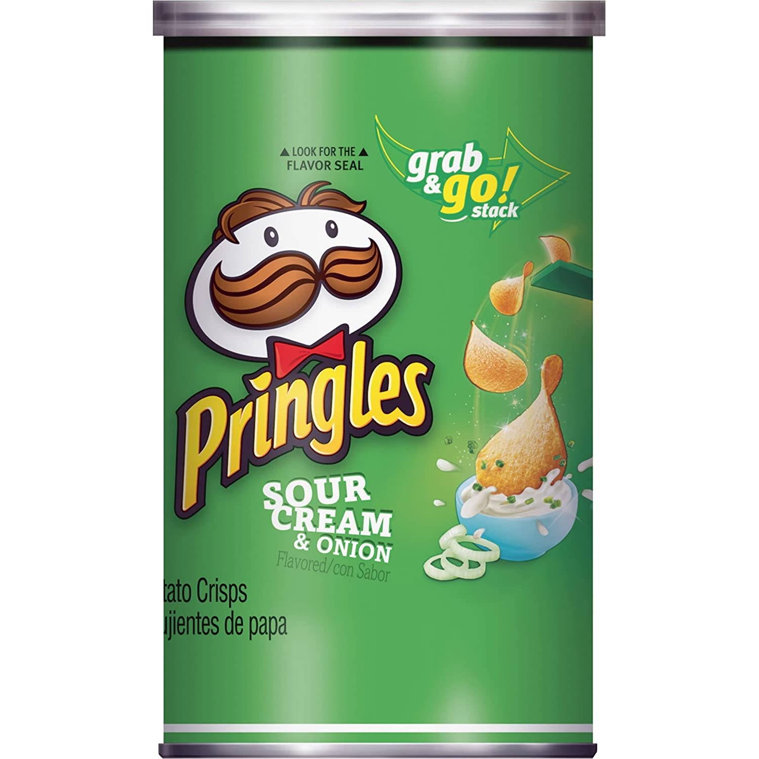 12-Count Pringles Potato Crisps Chips (2.36-Oz Original or 2.5-Oz Sour Cream & Onion) $8 w/ S&S + Free Shipping w/ Prime or $25+
