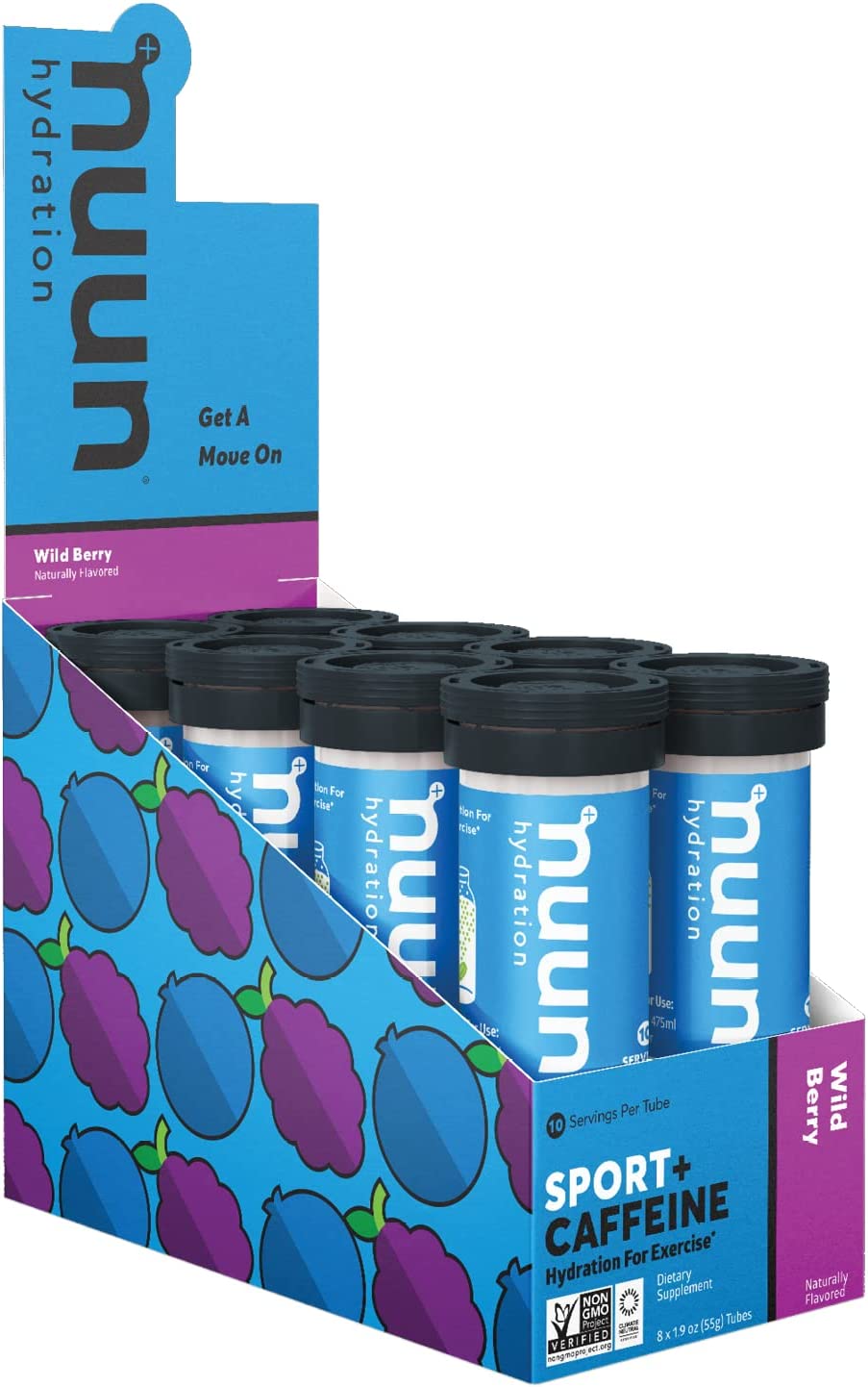 80-Count Nuun Sport + Caffeine: Electrolyte Drink Tablets (Wild Berry) $19.15 w/ S&S + Free S&H w/ Prime or $25+