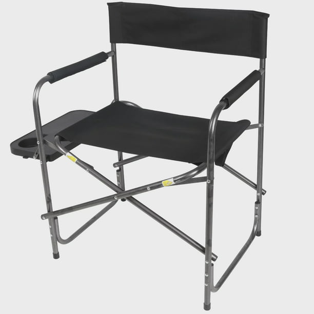 Ozark Trail Director’s Outdoor Chair with Side Table (Black) $20 + Free Store Pickup or Free S&H w/ Walmart+ or $35+