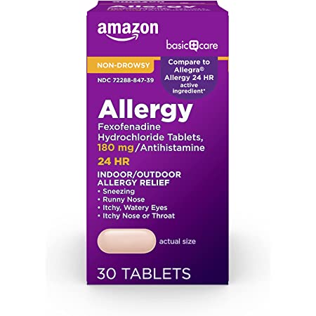 30-Count Amazon Basic Care  24-Hour Non-Drowsy Indoor/Outdoor Allergy Relief Tablets $6.65 w/ S&S + Free S&H w/ Prime or $25+
