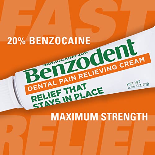 0.25-Oz Benzodent Dental Pain Relieving Cream for Dentures and Braces $2.79 w/ S&S + Free S&H w/ Prime or $25+