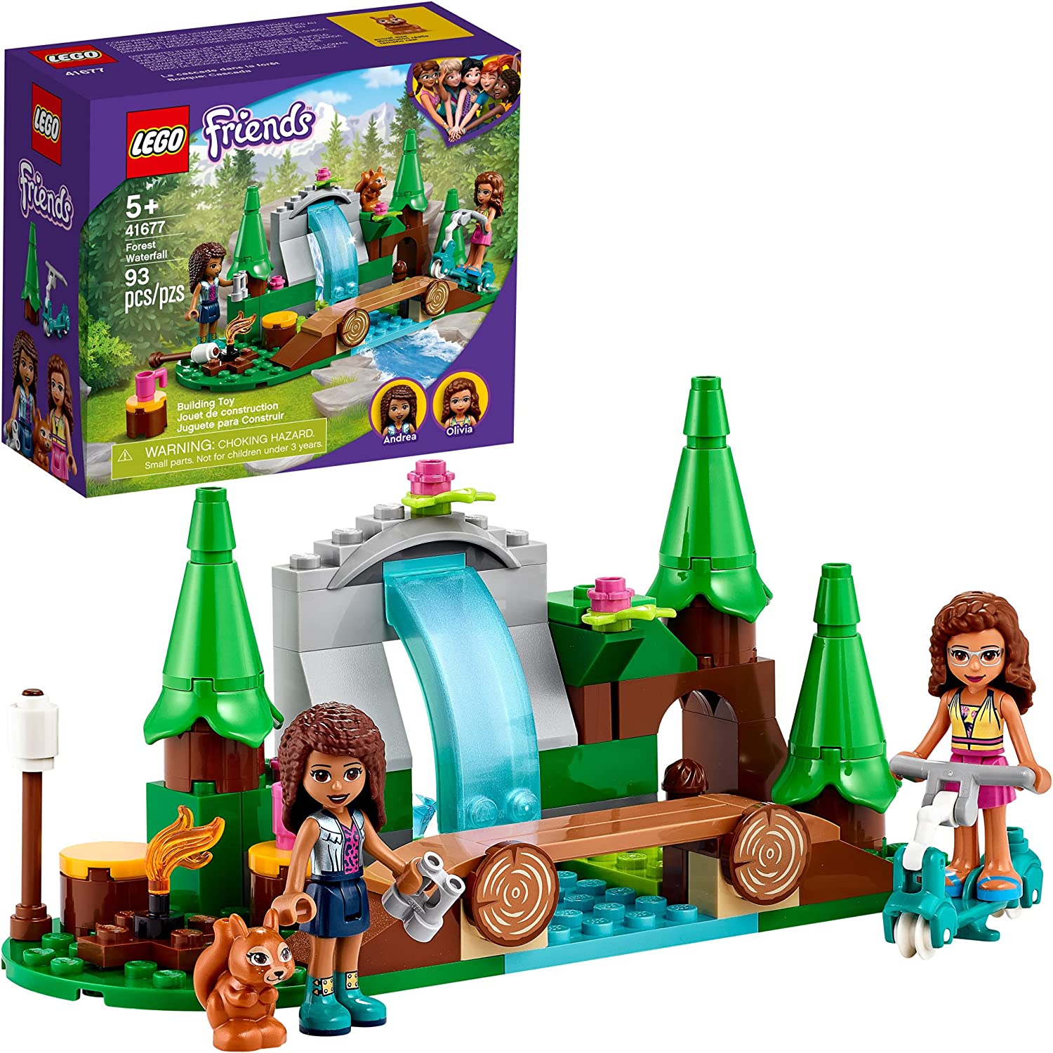 93-Piece LEGO Friends Forest Waterfall Building Kit $6.50 + Free Shipping w/ Prime or $25+