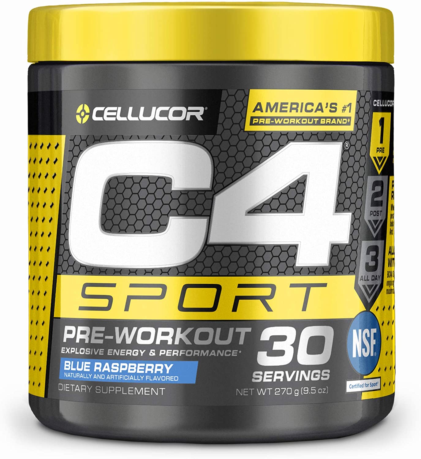 Amazon Prime Members: 30-Servings C4 Sport Pre Workout Powder (Blue Raspberry or Fruit Punch) $9.40 + Free S&H
