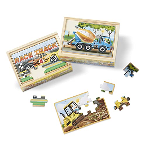 48-Piece Melissa & Doug Construction Vehicles 4-in-1 Wooden Jigsaw Puzzles (Construction) $6.35 + Free S&H w/ Prime or $25+