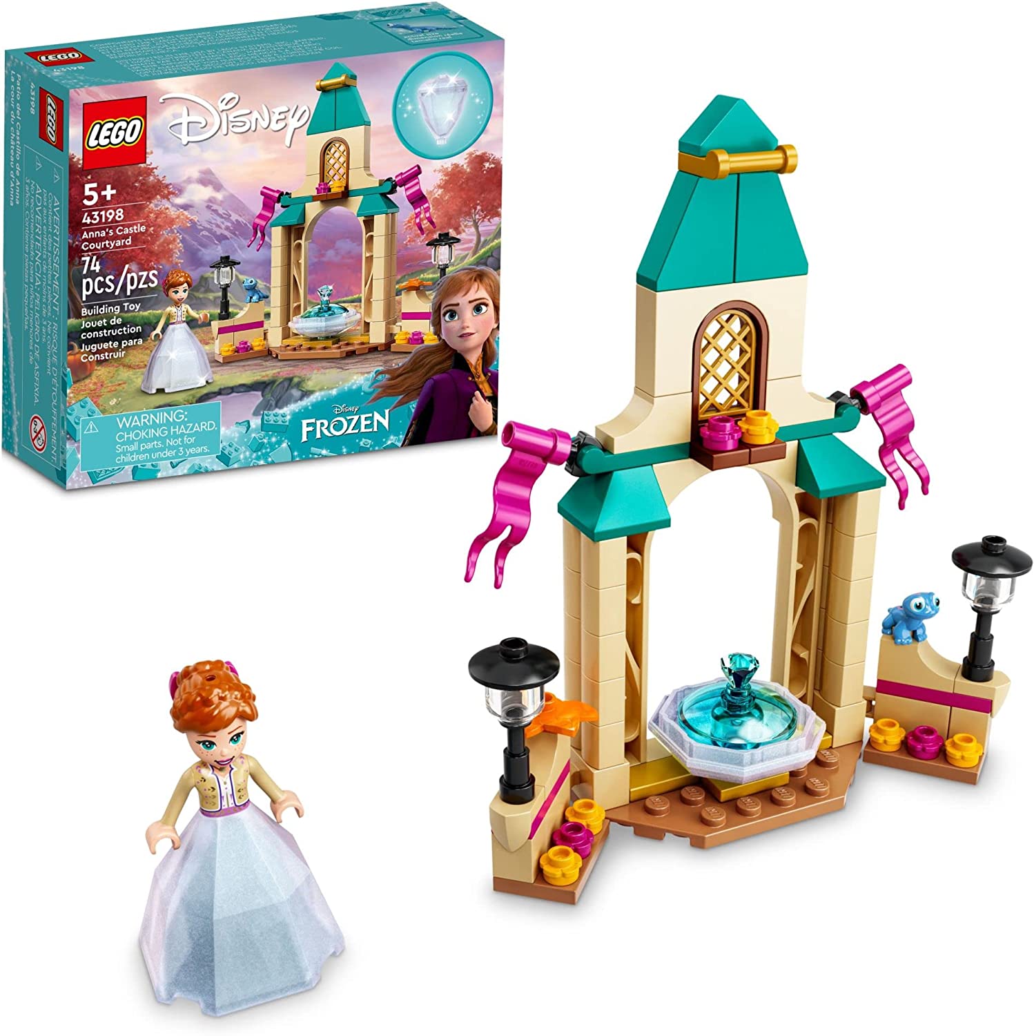 74-Piece LEGO Disney Frozen Anna’s Castle Courtyard (43198) $6.40 + Free S&H w/ Prime or $25+