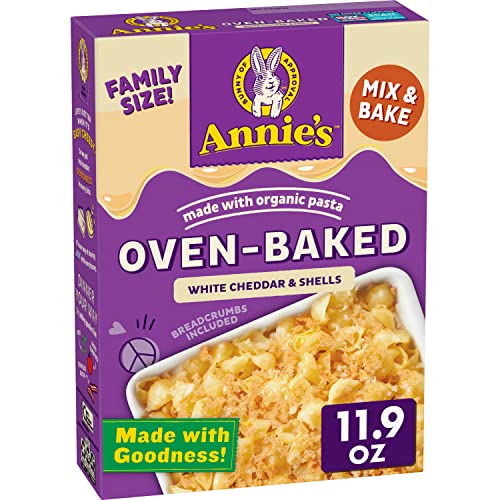 11.9-Oz Family Size Annie's Oven-Baked Macaroni and Cheese Dinner (White Cheddar & Shells) $3.25 w/ S&S + Free S&H w/ Prime or $25+