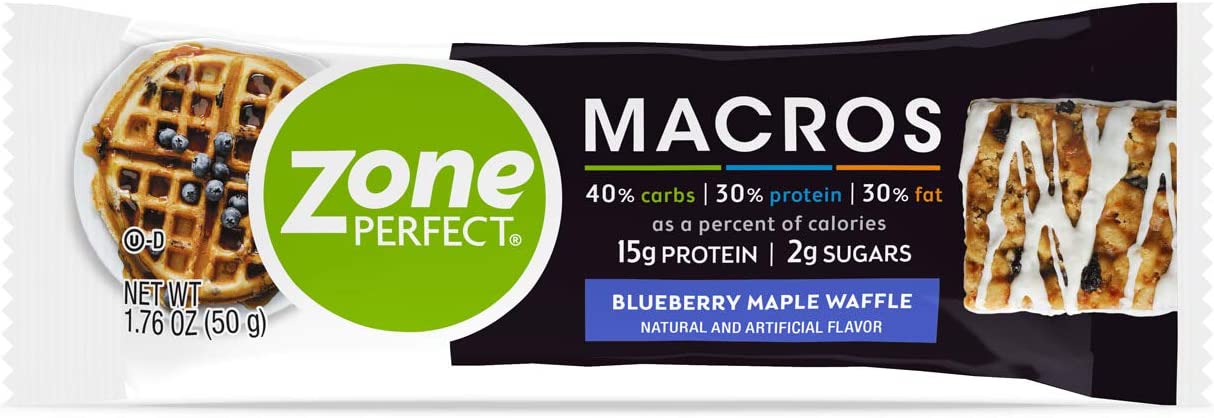 20-Count Zone Perfect Macros Protein Bars (Blueberry Maple Waffle) $14.85 w/ S&S + Free S&H w/ Prime or $25+