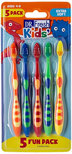 5-Pack Dr Fresh Kids' Toothbrushes (Extra Soft) $1 + Free Shipping w/ Walmart+, Prime or $25+