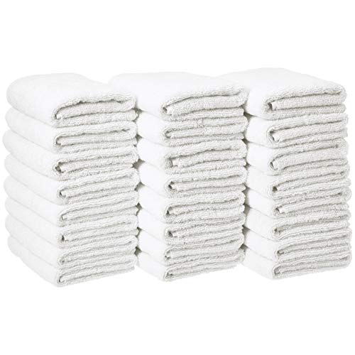 24-Pack Amazon Basics 100% Cotton Hand Towel (White) $22.60 + Free Shipping w/ Prime or $25+