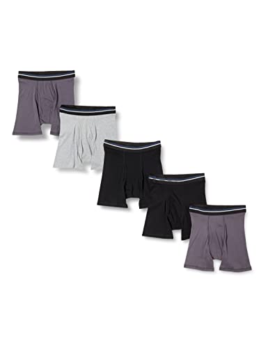 5-Pack Amazon Essentials Men's 100% Cotton Tag-Free Boxer Briefs (Various Styles/Sizes) $13.50 + Free S&H w/ Prime or $25+