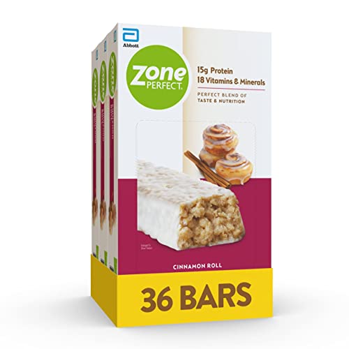 36-Count ZonePerfect Protein Bars (Cinnamon Roll) $26.95 ($0.75/ea) + Free Shipping