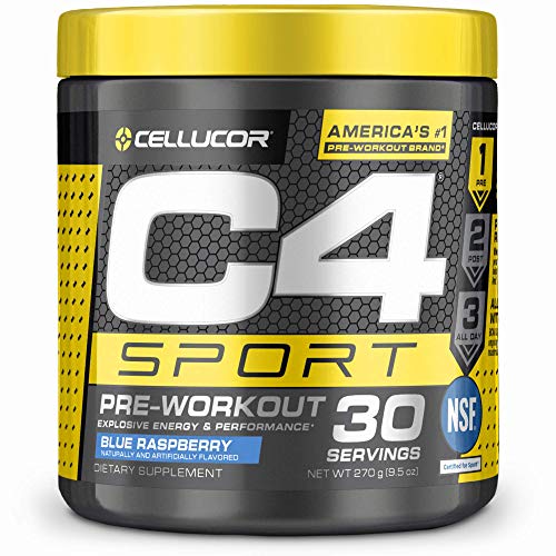 9.5-Oz C4 Sport Pre Workout Powder Blue Raspberry (30 Servings) $13.15 w/ S&S + Free S&H w/ Prime or $25+