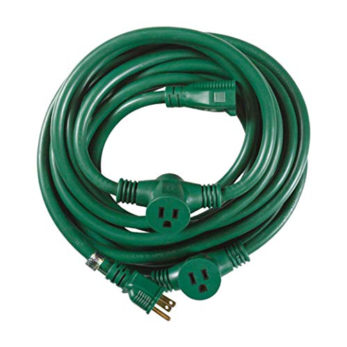 25' Woods Yard Master Outdoor Extension Cord w/ Evenly Spaced Plugs $16 + Free S&H w/ Prime or $25+