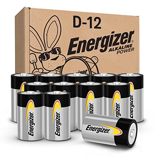12Count Energizer D Cell LongLasting Alkaline Power Batteries 11.75