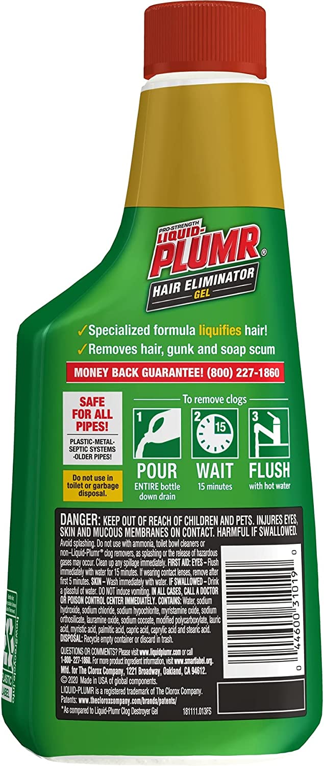 Liquid-plumr Pro-strength Clog Remover Hair Clog Eliminator - 16 Fl Oz :  Target