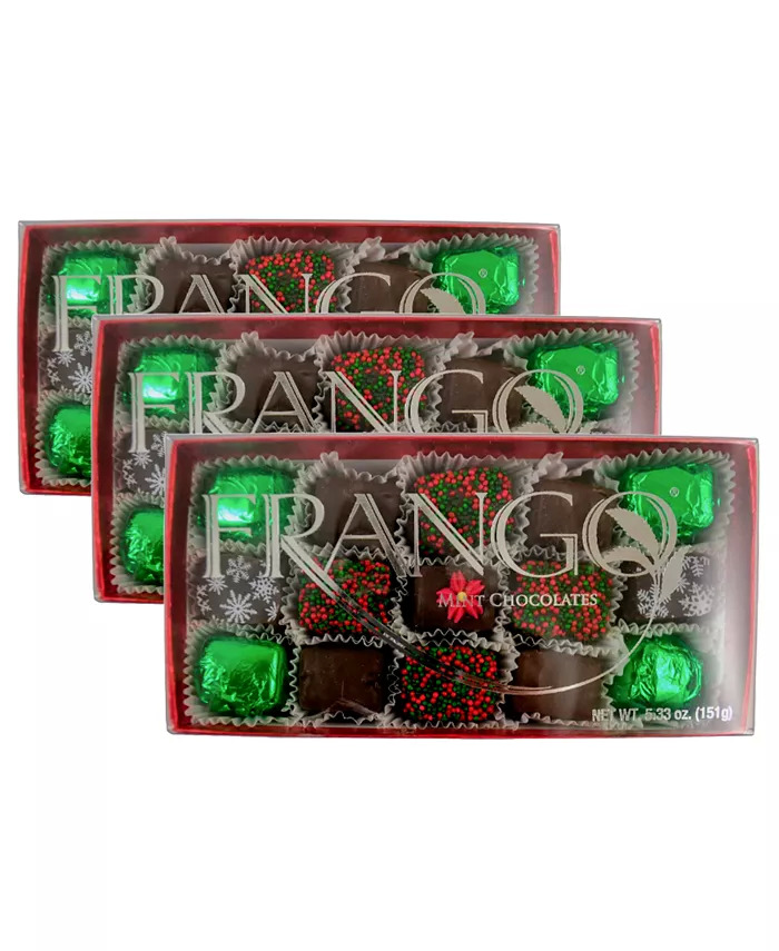 Frango Dark Mint Chocolate - 16oz Box Of 45 Pieces, Classic Holiday Candy Made In USA