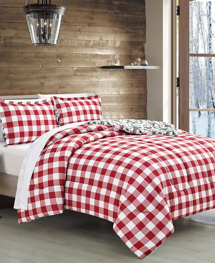 3-Piece Sunham Holiday Comforter Sets (Full/Queen) $25.45 + Free Shipping