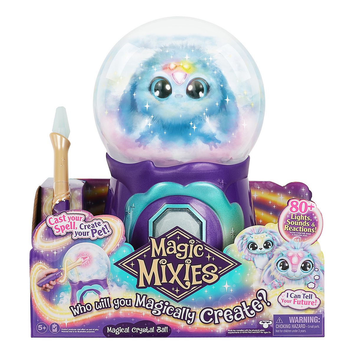 Magic Mixies Magical Misting Crystal Ball w/ 8" Plush Toy and 80+ Sounds and Reactions (Blue or Pink) $38.85 + Free Shipping