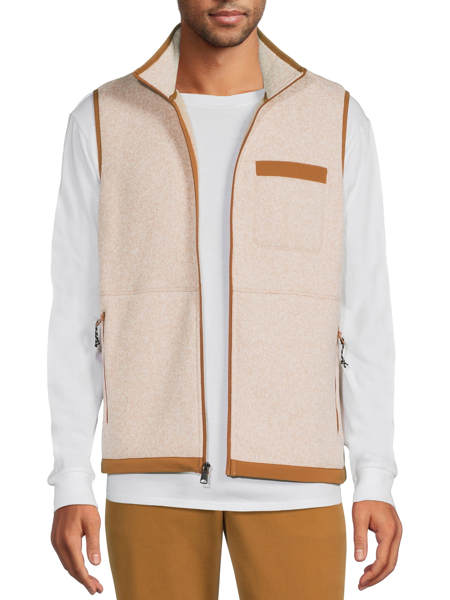 Men's Fleece Vest (Green, Grey, Oatmeal) 6, Shirt Jacket (Grey