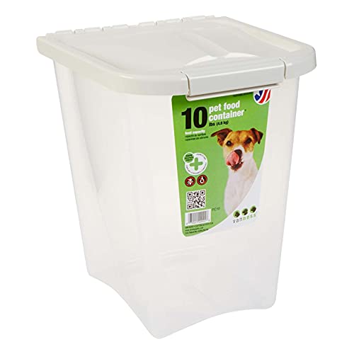 10-Lb Van Ness Pet Food Storage Container w/ Fresh-Tite Seal (White) $5.45 + Free Shipping w/ Prime or on $25+
