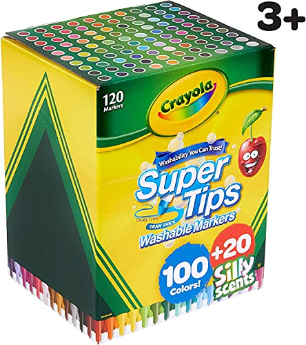 120-Count Crayola Super Tips Bulk Marker Set (100 Washable & 20 Scented  Markers) $13.70 + Free Shipping w/ Prime or on $25+