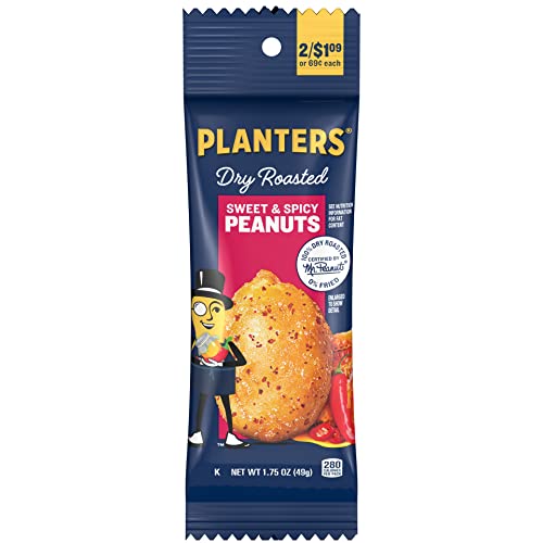 18-Pack 1.75-Oz Planters Sweet and Spicy Dry Roasted Peanuts $4.65 w/ S&S + Free Shipping w/ Prime or $25+