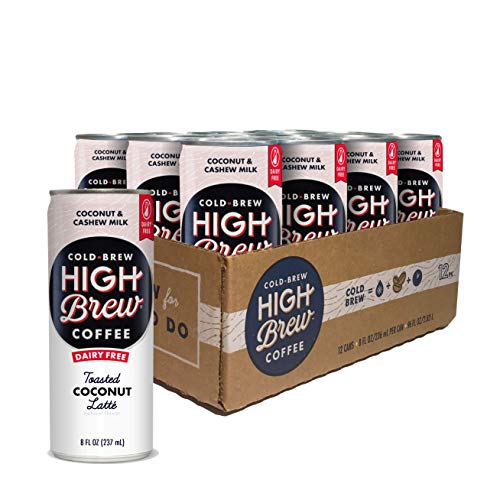 12-Pack 8-Oz High Brew Coffee High Brew Cold Brew Coffee (Toasted Coconut Latte) $19.35 w/ S&S + Free S&H w/ Prime or $25+