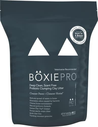 16-Lbs BoxiePro Clumping Cat Litter (Deep Clean, Scent Free, Probiotic) $13 w/ S&S + Free Shipping w/ Prime or on $25+