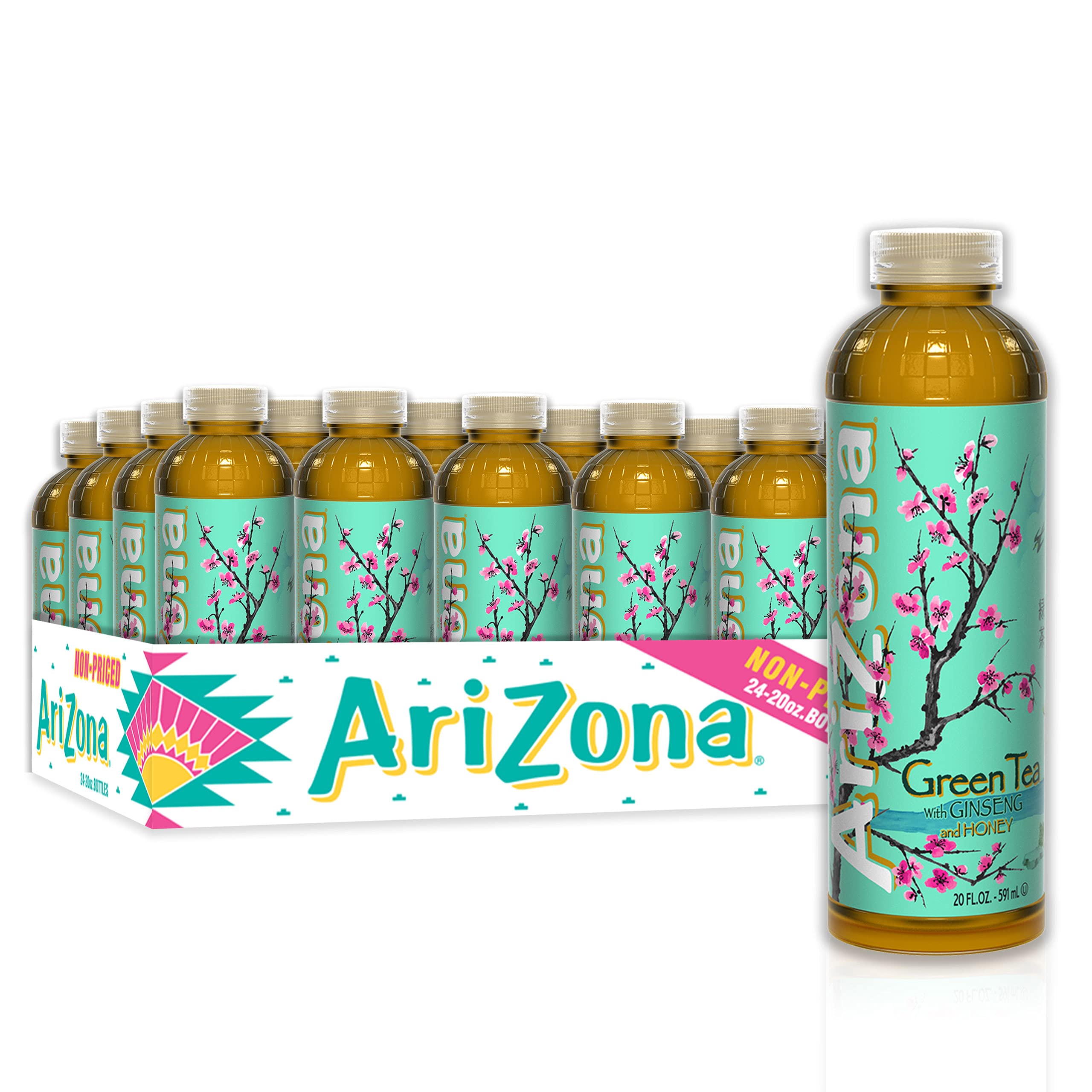 24-Pack 20-Oz AriZona Green Tea with Ginseng and Honey $20 + Free Shipping w/ Prime or on $25+