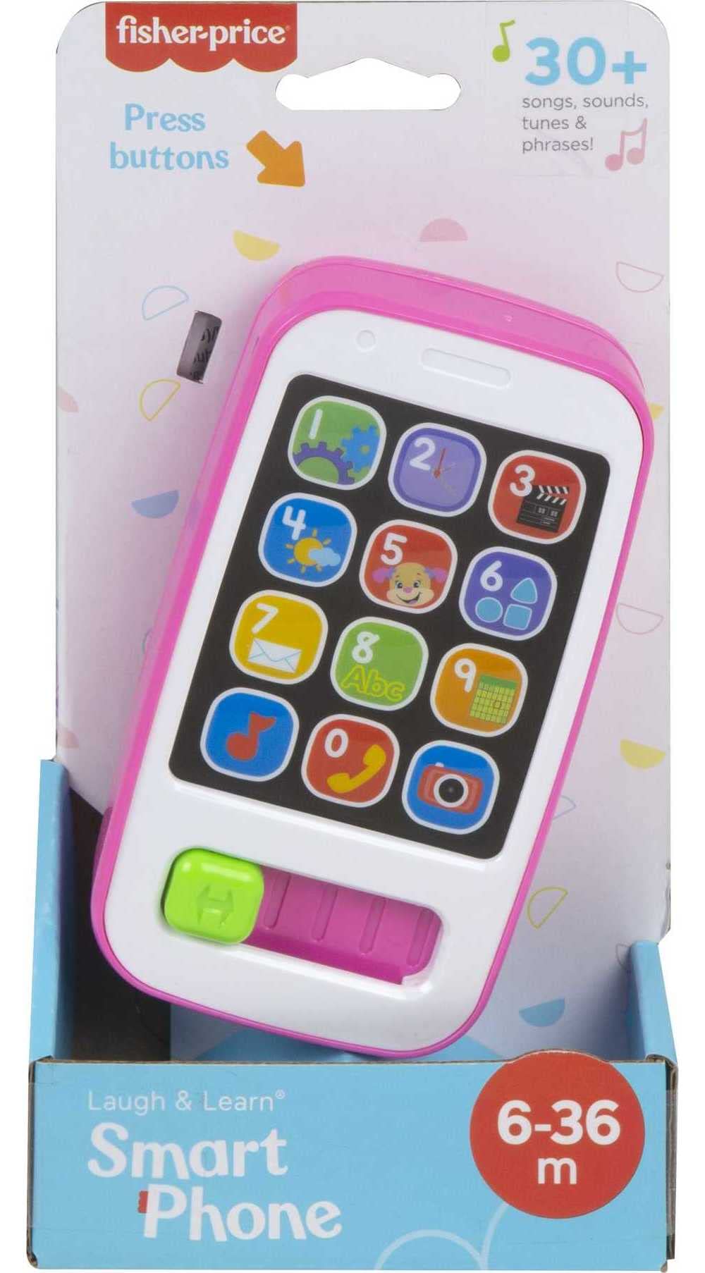 Fisher-Price Laugh & Learn Baby & Toddler Toy Smart Phone w/ Music & Lights (Pink) $7.19 + Free Shipping w/ Prime or on $25+