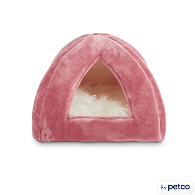 EveryYay Essentials Snooze Fest Igloo Cave Cat Bed (Mauve, 16" L X 16" W X 15" H) $9 at Petco w/ Free S&H on $35+