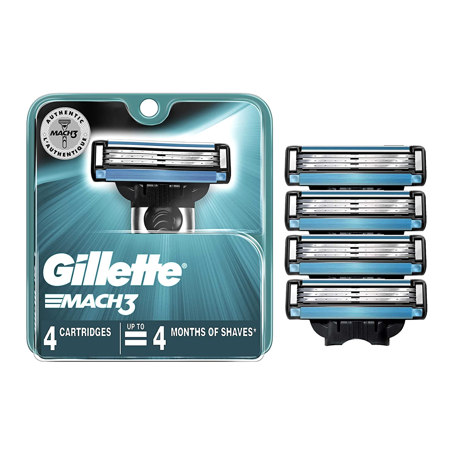 4-Count Men's Gillette Mach3 Razor Blade Refills 2 for $12.75 w/ S&S + Free Shipping w/ Prime or $25+
