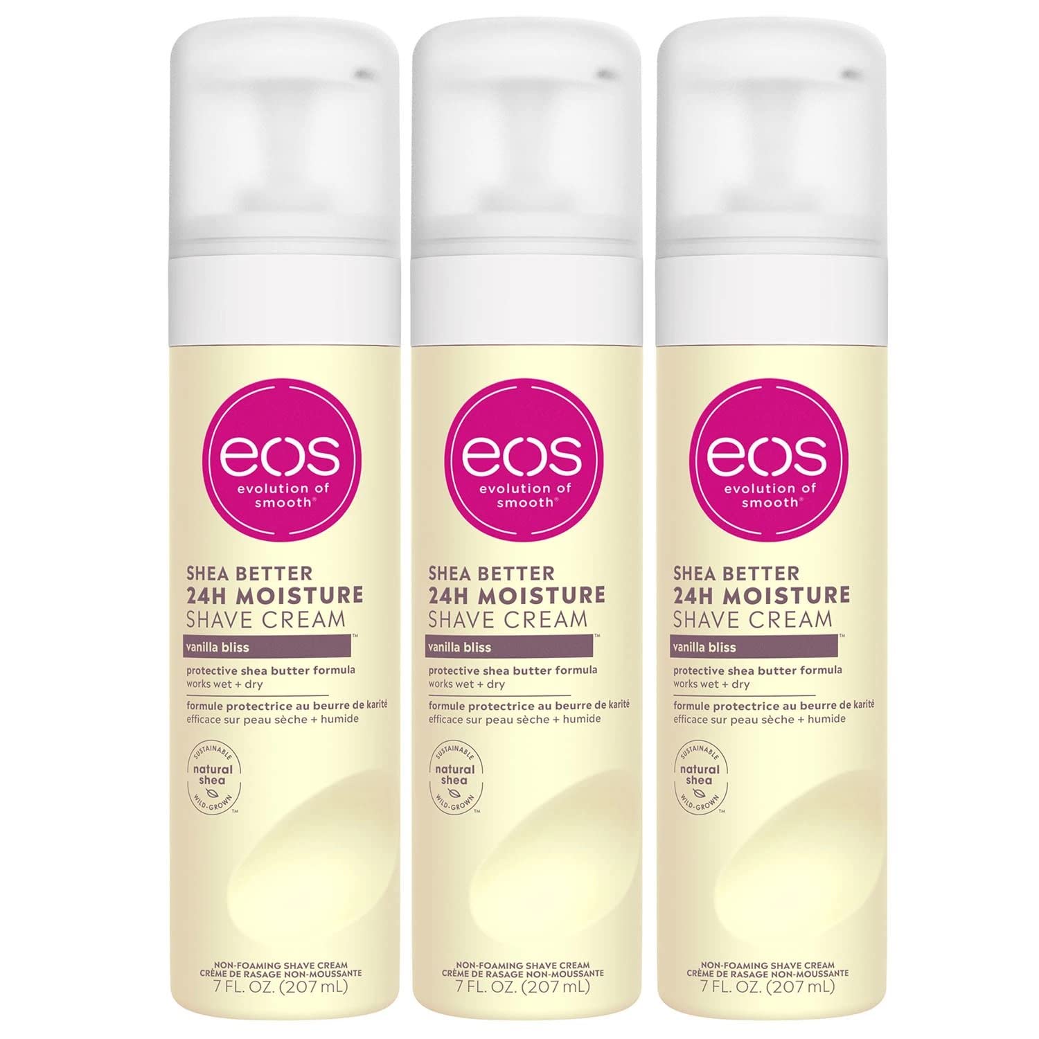 3-Pack 7-Oz eos Shea Better Shaving Cream (Vanilla Bliss or Lavender) $8.38 w/ S&S + Free Shipping w/ Prime or on $25+