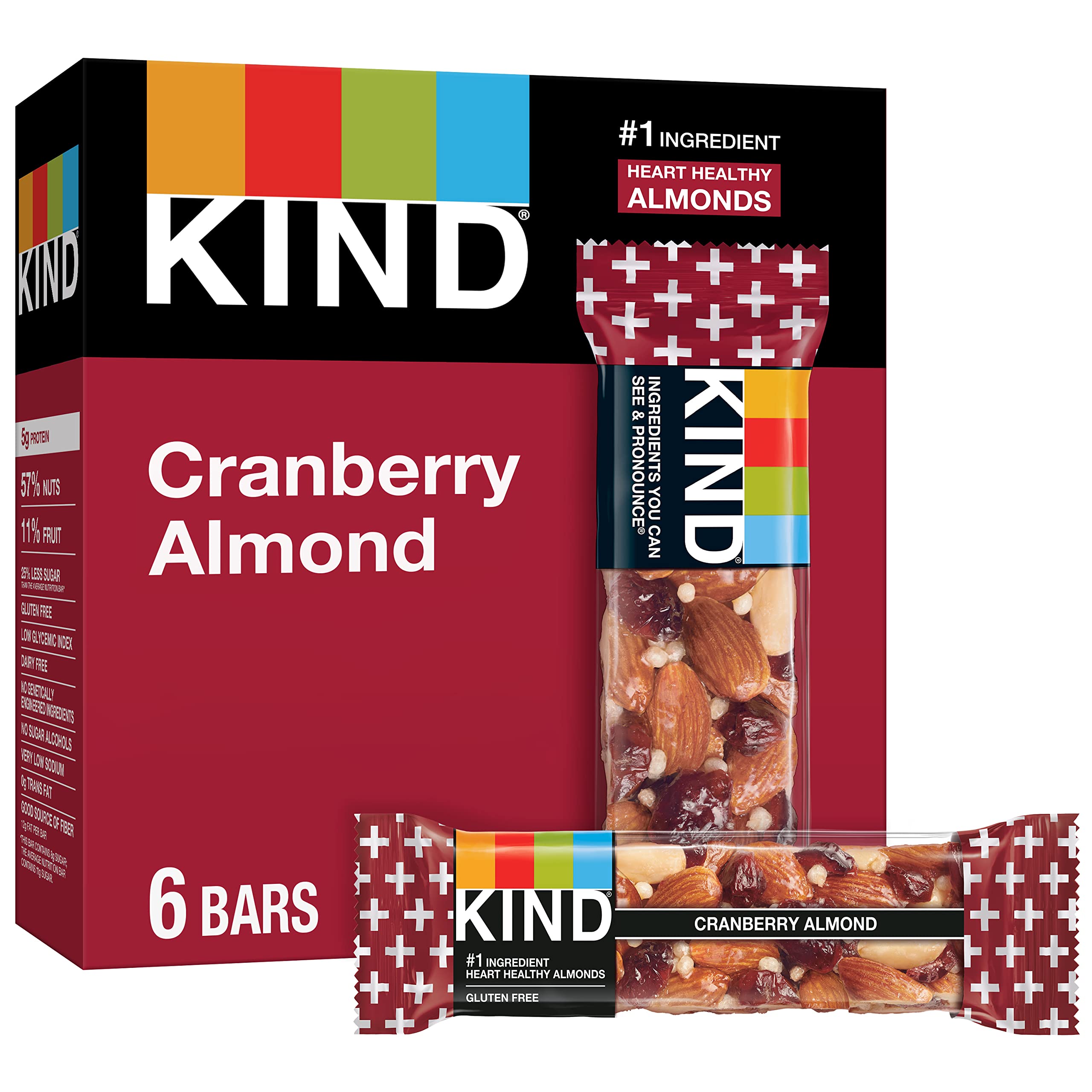 6-Pack 1.4-Oz KIND Fruit & Nut Bars (Cranberry Almond + Antioxidants) $4.49 w/ S&S + Free Shipping w/ Prime or on $25+