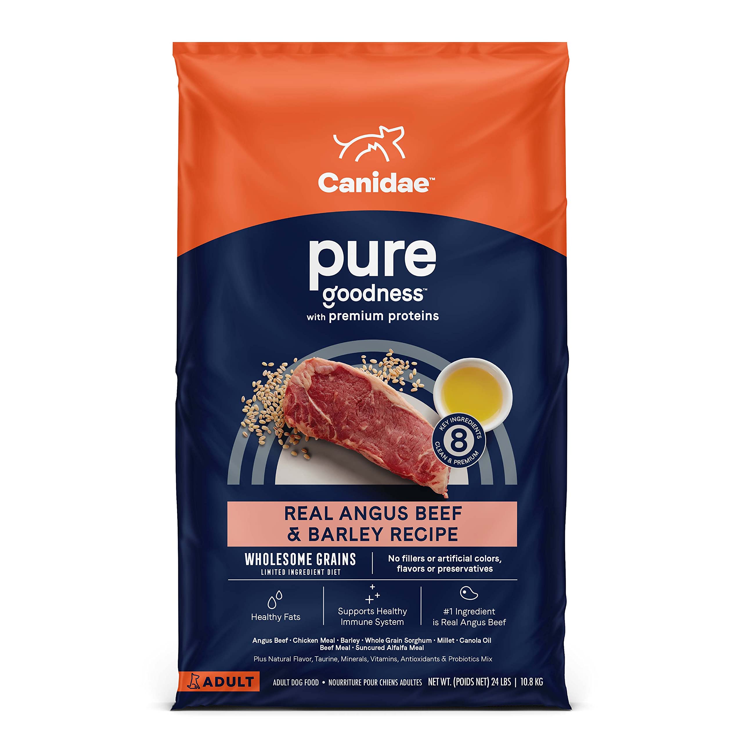 24-Lbs CANIDAE Pure Limited Ingredient Premium Adult Dry Dog Food (Real Beef & Barley Recipe) $38.10 + Free Shipping