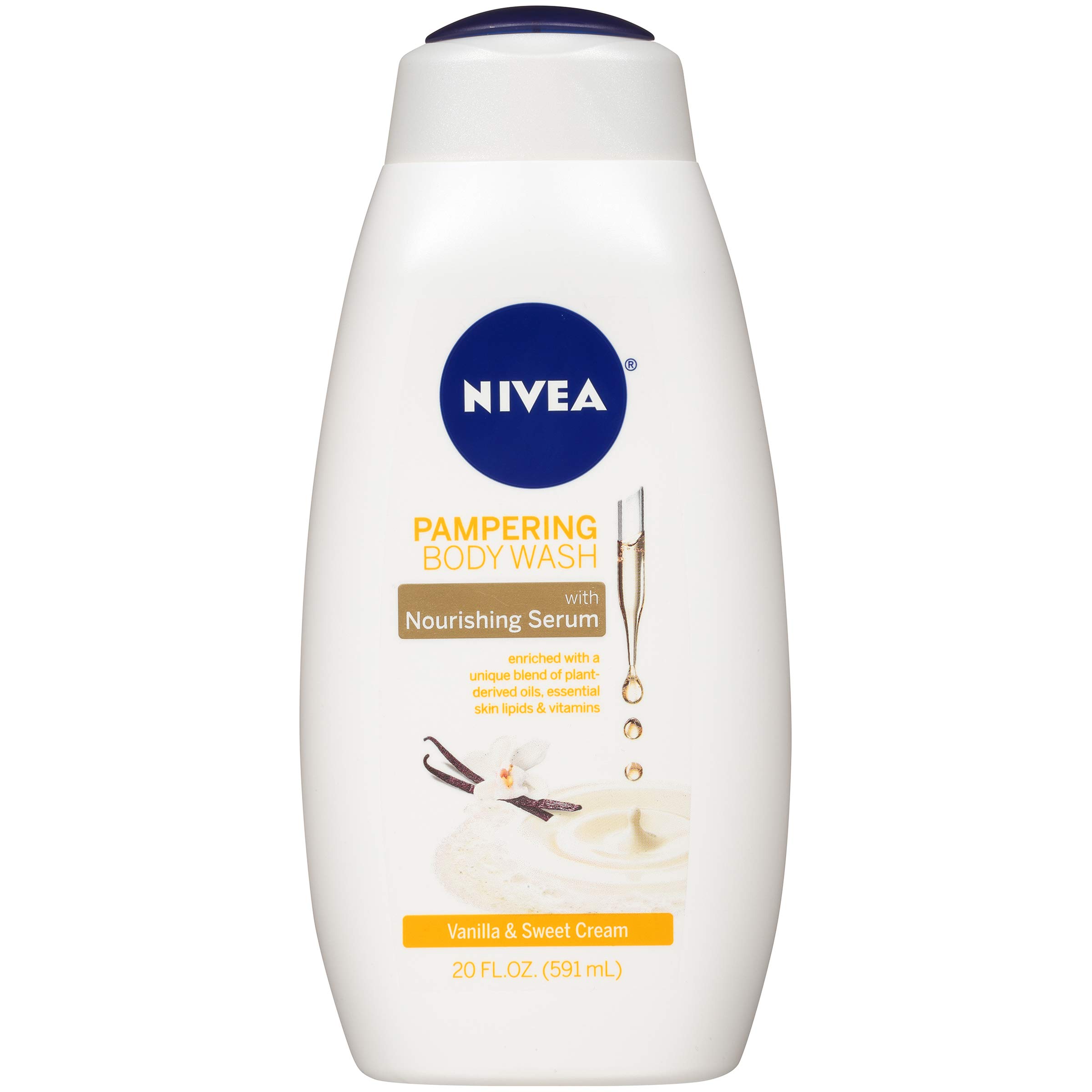 20-Oz NIVEA Pampering Body Wash w/ Nourishing Serum (Vanilla & Sweet Cream) 3 for $9.25 w/ S&S + Free Shipping w/ Prime or on $25+