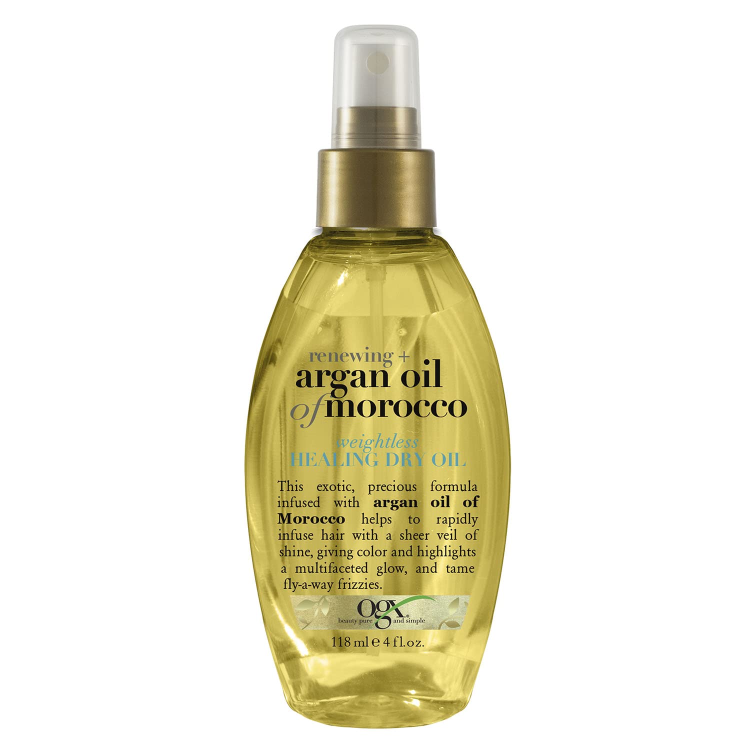 4-Oz OGX Renewing + Argan Oil of Morocco Weightless Healing Dry Oil Spray Mist for Split Ends, Frizzy Hair and Flyaways $4.30 w/ S&S + Free Shipping w/ Prime or on $25+