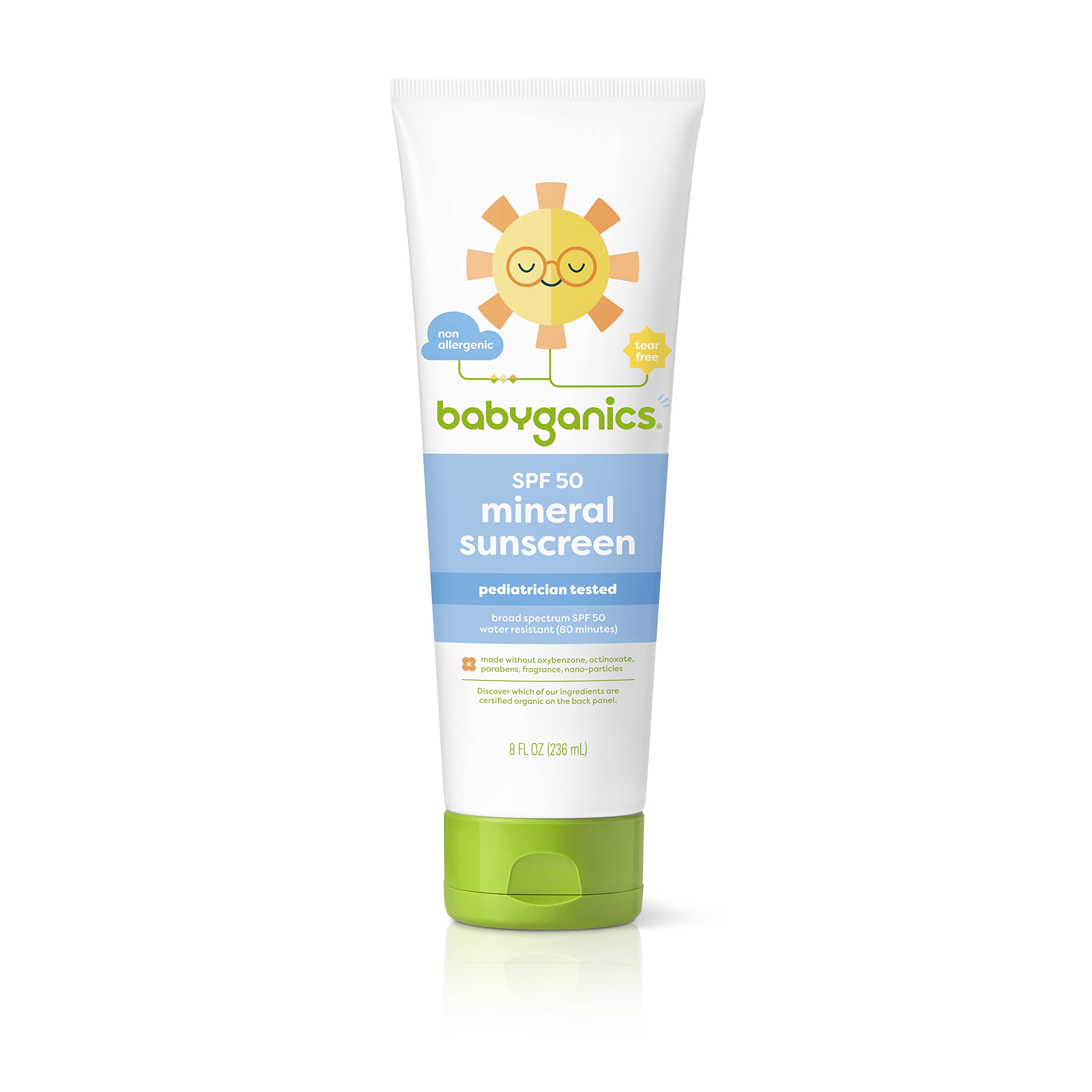 8-Oz Value Size Babyganics SPF 50 Baby Mineral Sunscreen $10.45 w/ S&S + Free Shipping w/ Prime or on $25+