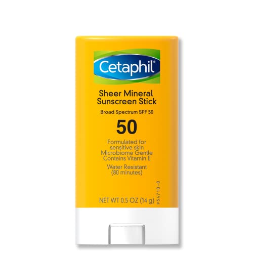 0.5-Oz Cetaphil Sheer Mineral SPF50 Face & Body Sunscreen Stick $5.24 w/ S&S + Free Shipping w/ Prime or $25+